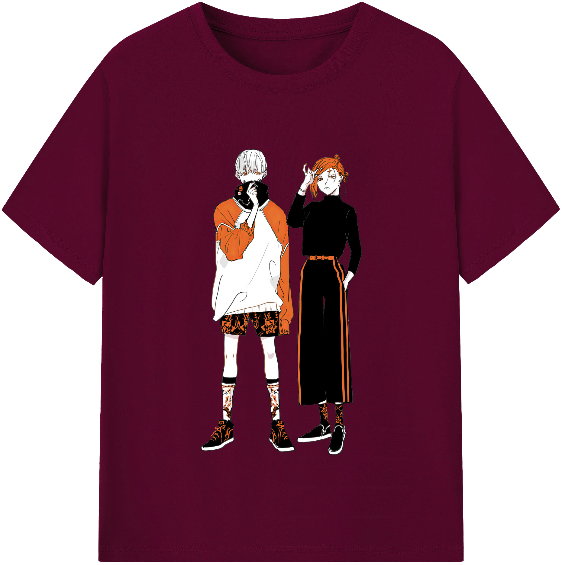 （画像用） 呪術廻戦 Jujutsu Kaisen レディースカジュアルプリントTシャツ（綿100％）